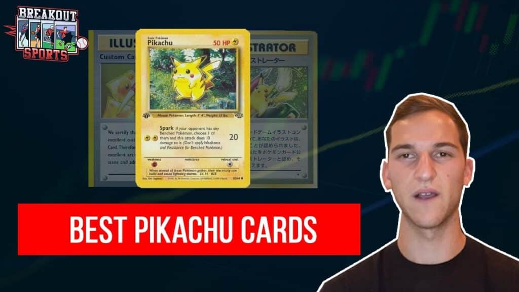 winking pikachu card