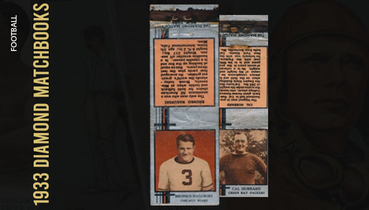1933 Diamond Matchbooks Football Cards