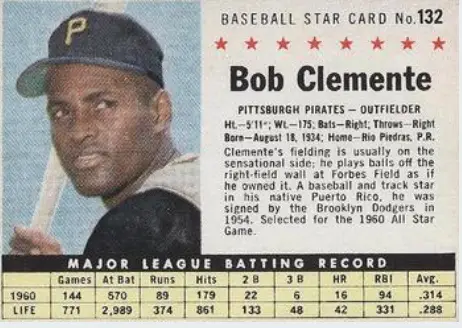 SALE 1963 Fleer 56 Roberto Clemente Pirates HOF 3000-hits 