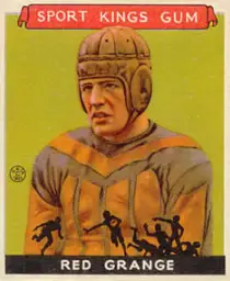 : Red Grange football card (Chicago Bears) 2008 Upper Deck  Masterpieces #MPP9 : Sports & Outdoors