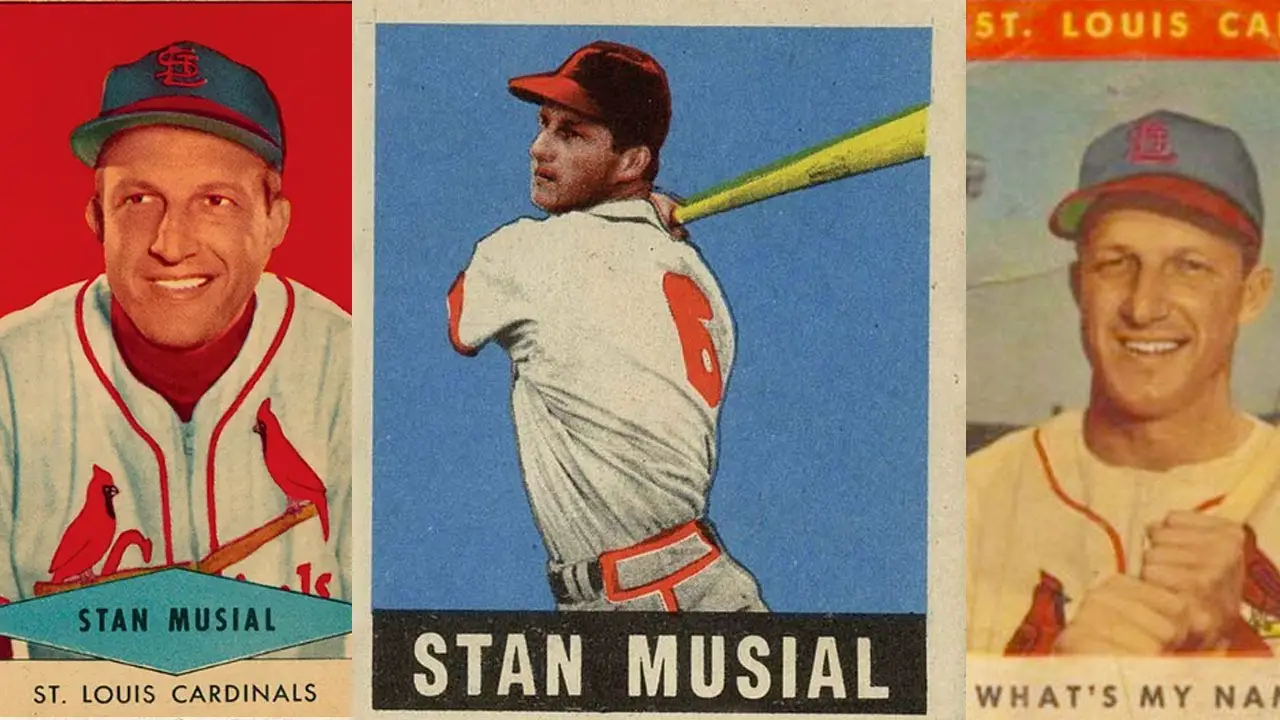 #250 Stan Musial - 1963 Topps Baseball Cards (Star) Graded PSA 5