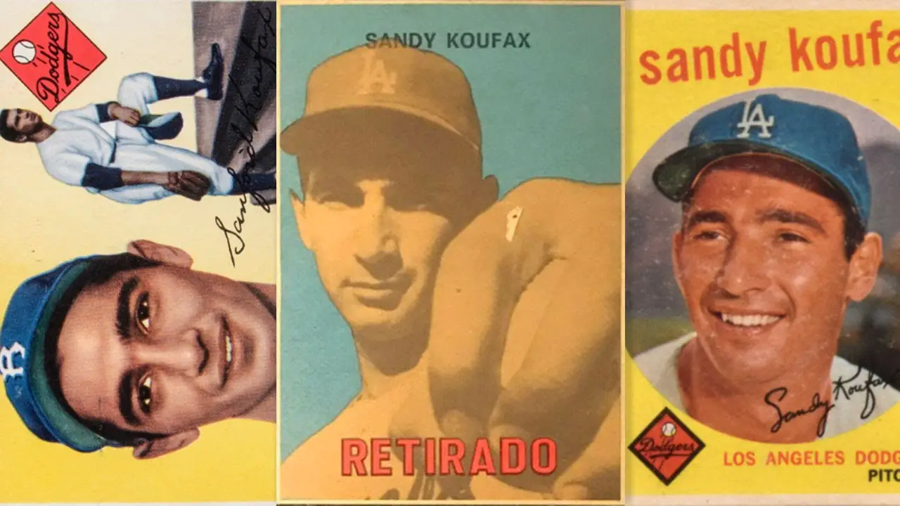 1964 Topps Sandy Koufax 3 Los Angeles Dodgers Autographed 