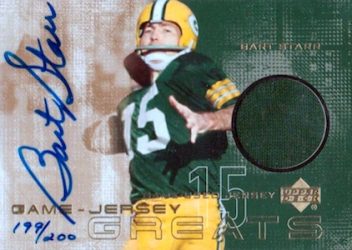 2000-Upper-Deck-Game-Jersey-Greats-Autograph-Bart-Starr