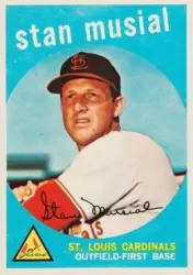 Stan Musial Beautiful Handcrafted Portrait 3D Baseball Card 