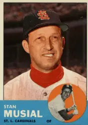 stan musial baseball card 1957, 1957 Topps unissued Stan Musial. Bowman  still had the rights to Musial