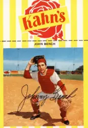 1968 Kahns Johnny Bench