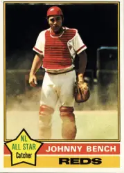 JOHNNY BENCH 1990 Topps Turn Back The Clock 1970 baseball card. #664  VG+NM..(