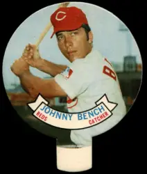 Johnny Bench Baseball Collection 1970s - '80s: Topp's #660 Major and Minor  League Batting Record 1965-1969, #