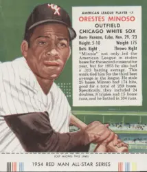 1964 Topps #538 Minnie Minoso White Sox HALL-OF-FAME 1.5 - FAIR