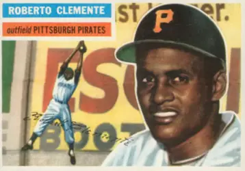 Lot - 1968 Topps Roberto Clemente Baseball Card #150