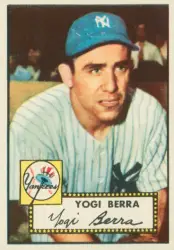 1954 Topps #50 Yogi Berra WHT Yankees HALL-OF-FAME MVPw 3 - VG