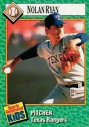 Nolan Ryan Texas Rangers 1989 Sports Illustrated for Kids card