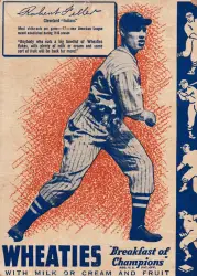 1937 Wheaties Bob Feller