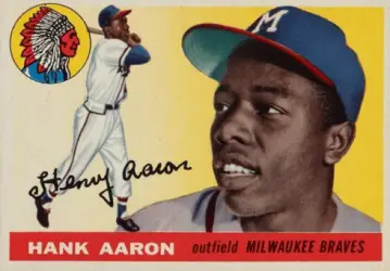 Hank Aaron rookie Milwaukee Braves cap on auction for $40,000