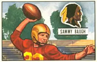 1952 Bowman Small #30 Sammy Baugh Value - Football