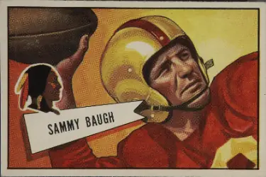 Sammy Baugh 1950 Bowman Football Card –