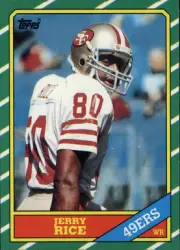 : 1991 Topps # 81 Jerry Rice San Francisco 49ers