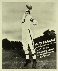 1951 Bowman Otto Graham #2 PSA NM 7. Great early Graham card