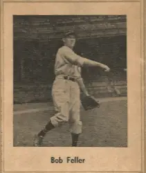 Bob Feller 1938 Rare Vintage Newspaper Card