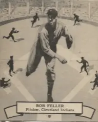 1939-46 Exhibits Salutations Bob Feller (Pitching) HOF