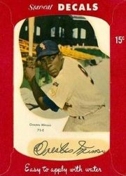 Minnie Minoso Vintage Sports Card Authentic Jersey Card White Sox MLB Rare  Upper