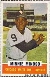 MINNIE MINOSO SIGNED Negro CARD PSA Hall of Fame Chicago WHITE SOX