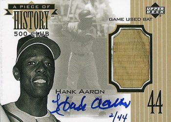 Top 50 Most Valuable Hank Aaron Baseball Cards