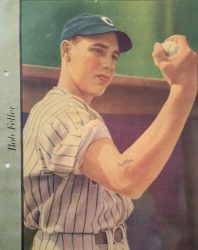 Bob Feller 1938 Rare Vintage Newspaper Card